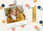 Verjaardagskaart tweeling 1 jaar